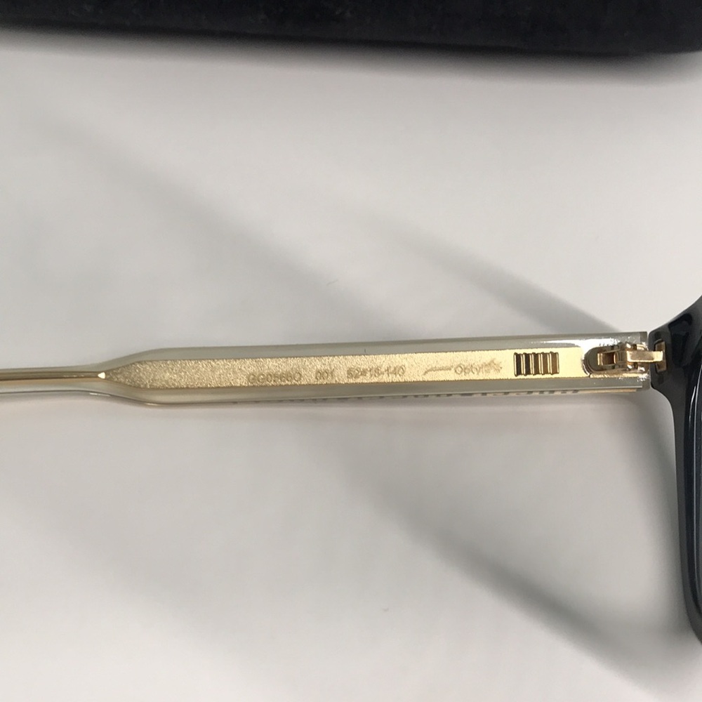 ✨ Luxury New Authentic Gucci GG0566O 001 Black Square Eyeglasses ✨ - Picture 9 of 13